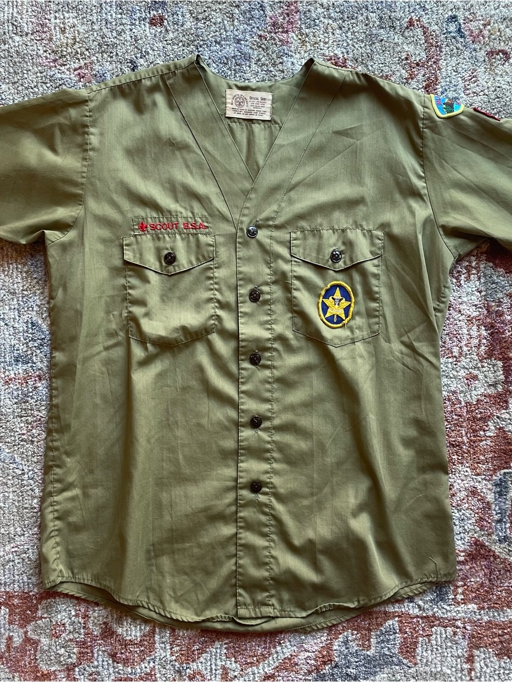 Vintage Boy Scouts of America official uniform shirt M